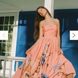 Anthropologie NWT The Lorelei Ruched-Bodice Midi Dress XS